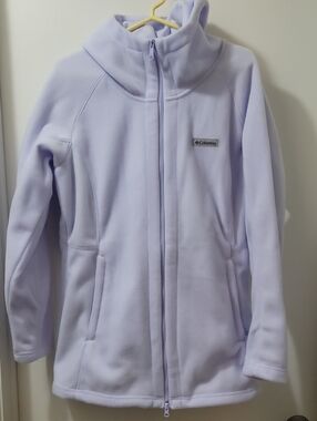 Columbia Light Lavender Full-Zip Fleece Jacket